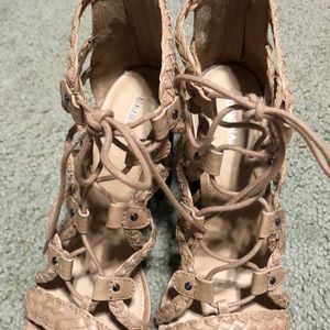 Merona Shoes - Merona Lace Up Gladiator Heels Merona Shoes - Merona Lace Up Gladiator Heels